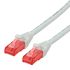 Roline Cat6a Straight Male RJ45 to Straight Male RJ45 Ethernet Cable, UTP, White LSZH Sheath, 1.5m
