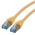Roline Cat6a Straight Male RJ45 to Straight Male RJ45 Ethernet Cable, UTP, Yellow LSZH Sheath, 1.5m