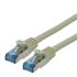 Roline Cat6a Straight Male RJ45 to Straight Male RJ45 Ethernet Cable, S/FTP, Grey LSZH Sheath, 1.5m