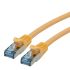 Roline Cat6a Straight Male RJ45 to Straight Male RJ45 Ethernet Cable, S/FTP, Yellow LSZH Sheath, 1.5m