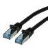 Roline Cat6a Straight Male RJ45 to Straight Male RJ45 Ethernet Cable, S/FTP, Black LSZH Sheath, 1.5m