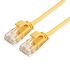 Roline Cat6a Straight Male RJ45 to Straight Male RJ45 Ethernet Cable, UTP, Yellow LSZH Sheath, 150mm