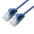 Roline Cat6a Straight Male RJ45 to Straight Male RJ45 Ethernet Cable, UTP, Blue LSZH Sheath, 150mm