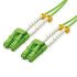 Roline LC to LC Multimode Duplex Fibre Optic Adapter, 0.3dB Insertion Loss
