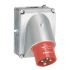 Legrand, Hypra IP44 Red Surface Mount 3P+E Angled Industrial Power Plug, Rated At 16A, 415 V No