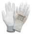 Lebon Protection GTNC/PE White Carbon Fibre Abrasion Resistant, Tear Resistant Gloves, Size 10, XL, Polyurethane Coating