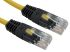 RS PRO Cat5e Straight Male RJ45 to Straight Male RJ45 Ethernet Cable, UTP, Yellow PVC Sheath, 3m