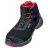 Uvex 防水防滑防静电安全靴, 综合包头, 黑色，红色, 欧码37, 中国码23, 男女通用, 6839237