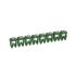 Legrand CAB3 Clip On Cable Marker, White on Green, Pre-printed "5", 3.8 → 5mm Cable, for Marking of Wiring,
