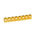 Legrand CAB3 Clip On Cable Marker, Black on Yellow, Pre-printed "B", 3.8 → 5mm Cable, for Marking of Wiring,
