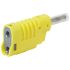 Legrand Yellow Male Banana Plug, 4 mm Connector, Screw Termination, 16A, 33 → 70V
