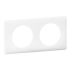 Legrand Kunststoff Anschlussplatte Weiß, 2 Auslässe