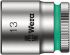 Wera 1/4 in Drive 1/4in Standard Socket, 6 point, 23 mm Overall Length