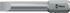 Wera Slotted Driver Bit, 41 mm Tip