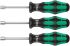 Wera Hex Nut Driver, 90 mm Blade, 225 mm Overall