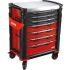 SAM 7 drawer Stainless Steel Wheeled Tool Trolley, 1m x 834mm x 600mm