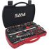 SAM 75 Series 60-Piece Spanner Set, 1/2, 1/4, Chrome Vanadium