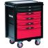 SAM 6 drawer ABS Wheeled Tool Trolley, 1.15m x 840mm x 560mm