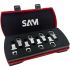 SAM DEC Series 10-Piece Spanner Set, 13 - 14 - 15 - 16 - 17 -18 - 19 - 21 - 24, Chrome Vanadium Steel