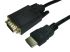 RS PRO 1080p Male HDMI to Male VGA  Cable, 1.8m
