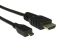 RS PRO 4K HDMI 1.4 Male Micro HDMI to Male HDMI  Cable, 1.5m