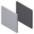 Bosch Rexroth Grey PP Cover Cap, 90 x 90 Strut Profile, 10mm Groove
