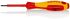 Knipex VDE PH0 PHILLIPS® Isolierter Schraubendreher, Hochlegierter Stahl, 162 mm / Klinge 60 mm