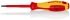 Knipex Torx Insulated Screwdriver, TX15 Tip, 80 mm Blade, VDE/1000V, 185 mm Overall