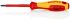 Knipex Torx Insulated Screwdriver, TX20 Tip, 80 mm Blade, VDE/1000V, 185 mm Overall