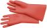 Knipex Electricians Gloves Red Rubber Electrical Protection Work Gloves, Size 9, Large