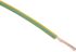 RS PRO Green, Yellow 1.5mm² Hook Up Wire, 30/0.25 mm, 100m, PVC Insulation