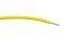 RS PRO Yellow 0.3mm² Hook Up Wire, 1/0.6 mm, 100m, PVC Insulation