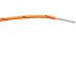 RS PRO Orange/Red 0.5 mm² Hook Up Wire, 16/0.2 mm, 100m, PVC Insulation