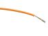RS PRO Orange 0.22mm² Hook Up Wire, 7/0.2 mm, 100m, PVC Insulation