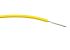 RS PRO Yellow 0.22mm² Hook Up Wire, 7/0.2 mm, 100m, PVC Insulation