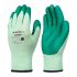 Eco Copper Green Polyester Cut Resistant Work Gloves, Size 7, S, Latex Coating