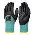 Skytec Eco Bronze Black, Green Polyester Thermal Work Gloves, Size 8, M, Nitrile Foam Coating