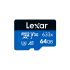 Lexar マイクロ SDMicroSDXC,容量：64 GBLMS0633064G-BNNNG