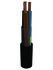 Napájecí kabel 2žilový Ohnivzdorná polyolefinová směs bez obsahu halogenů plášť , Černá, 1 kV