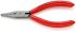 Knipex Nose pliers, 130 mm Overall, Flat Tip, 27mm Jaw