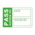 Etykieta testu do testera urządzeń przenośnych (PAT), typ: Etykieta testowa, do użytku z: PAT 32