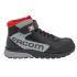 Parade Shikan Unisex Black, Grey, Red  Toe Capped Safety Shoes, UK 2.5, EU 35