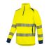 T2S Yellow/Navy Unisex Hi Vis Sweatshirt, M