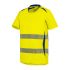 T2S TSHIRLGHC01 Yellow/Navy Unisex Hi Vis T-Shirt, 2L