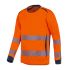 T2S Warnschutz T-Shirt Lang Orange/Marine Unisex Größe L TSHIRLGHL01