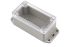 Hammond RP Series Light Grey ABS General Purpose Enclosure, IP65, Flanged, Clear Lid, 95 x 50 x 40mm