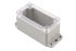 Hammond RP Series Light Grey ABS General Purpose Enclosure, IP65, Flanged, Clear Lid, 95 x 50 x 50mm