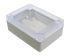 Hammond RP Series Light Grey Polycarbonate General Purpose Enclosure, IP65, Clear Lid, 105 x 75 x 40mm