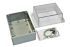 Hammond RP Series Light Grey ABS General Purpose Enclosure, IP65, Clear Lid, 125 x 85 x 85mm