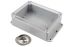Hammond RP Series Light Grey Polycarbonate General Purpose Enclosure, IP65, Flanged, Clear Lid, 165 x 125 x 55mm